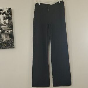 Lululemon Yoga Pants Size 10 Womens Black Long Legs